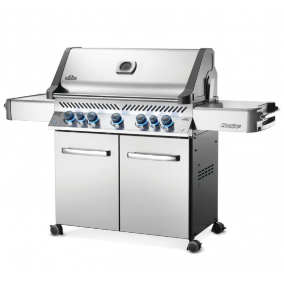 Grill Gazowy Napoleon PRESTIGE 665 INOX z palnikiem do steków i dedykowanym palnikiem do rożna